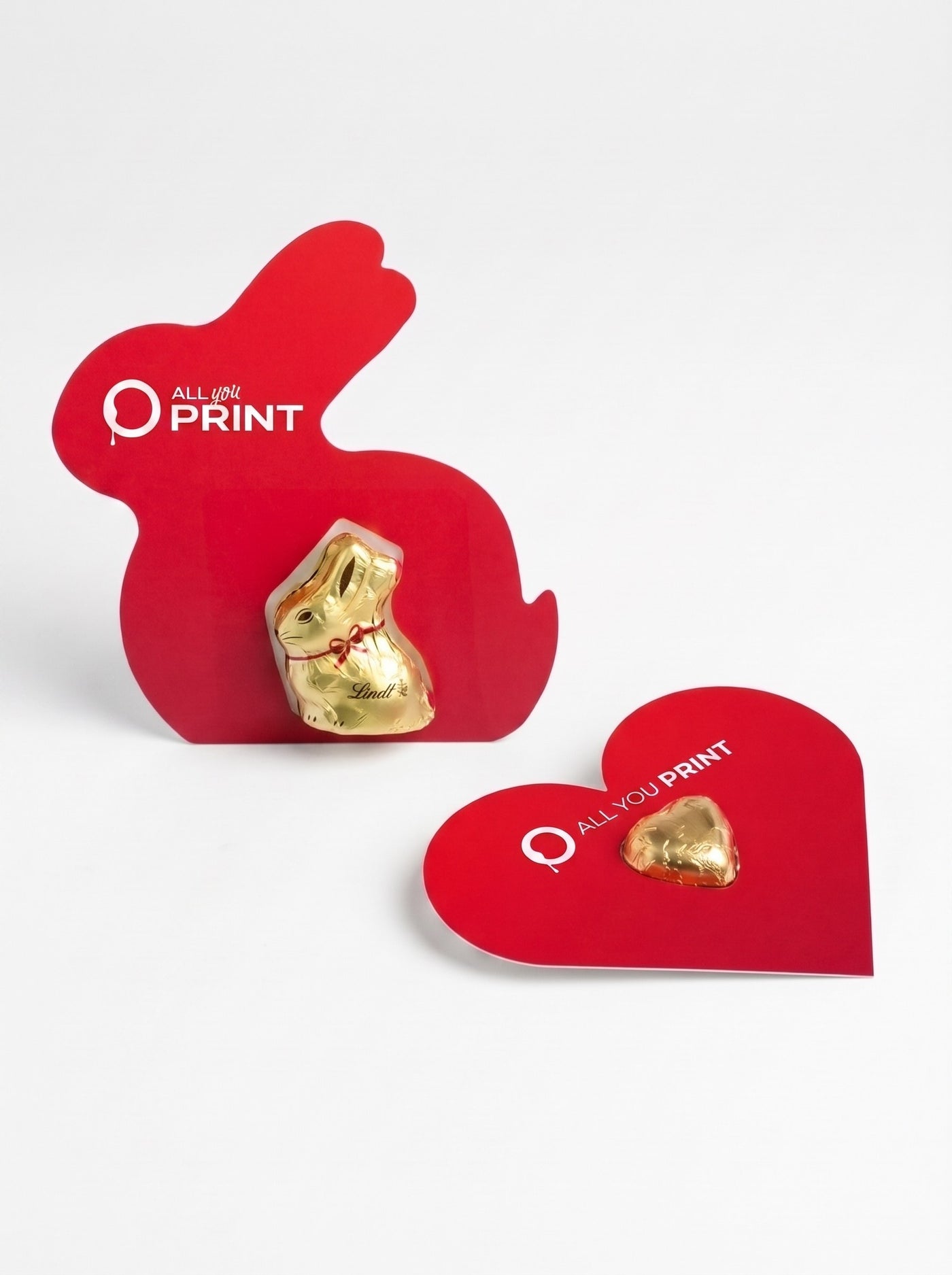 Cartes de voeux avec chocolat Lindt