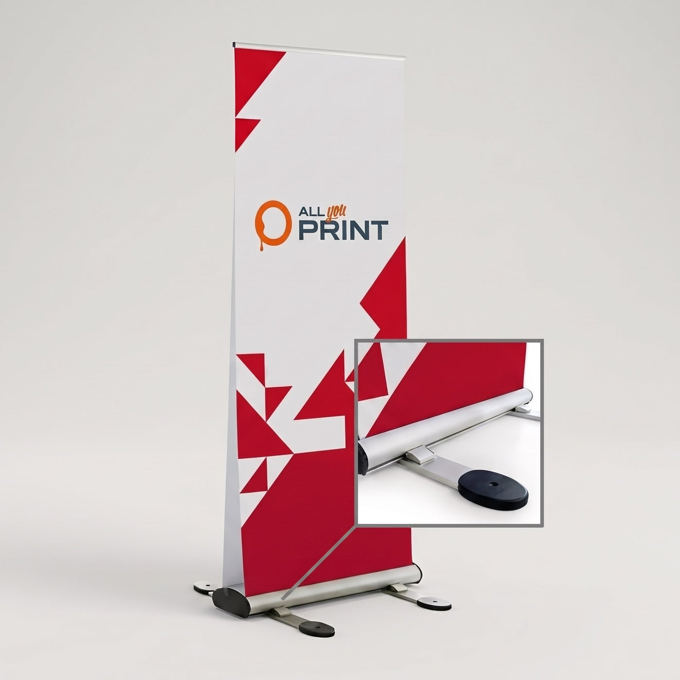 Roll-Up Duo Outdoor, système impression incluse