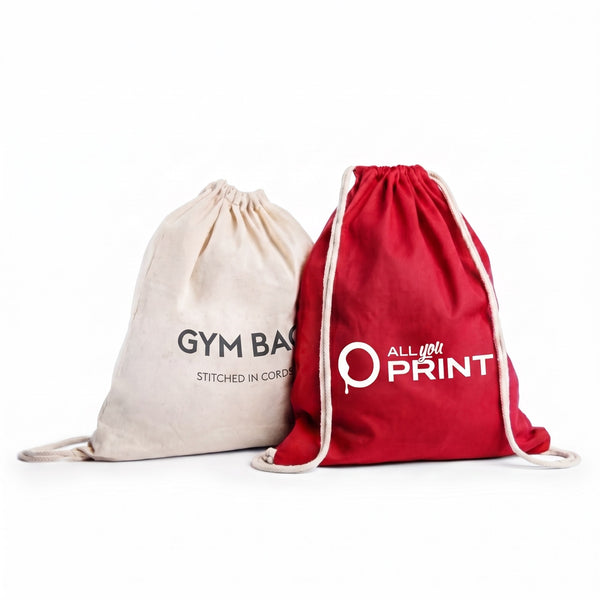 Sacca sportiva in cotone Basic