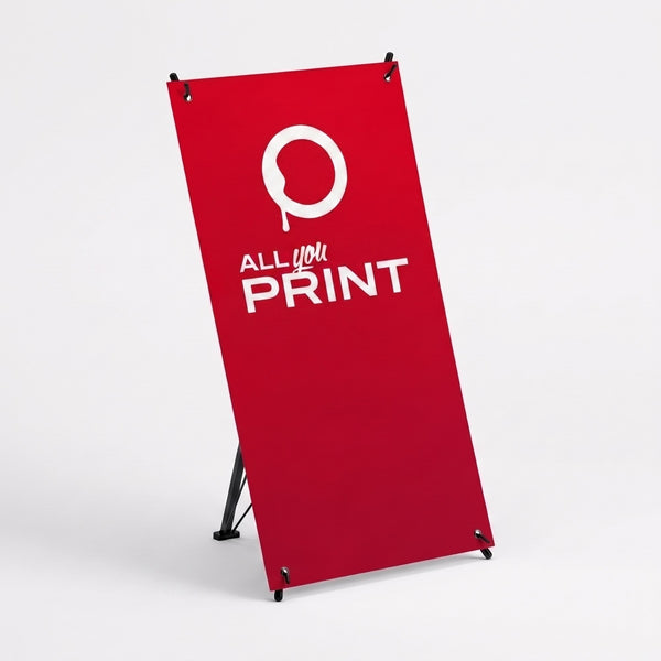 X-Banner Mini, systeme avec impression